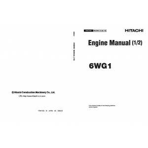 Cummins 6WG1 (Common Rail Type) Diesel Engine set of Technical Manuals