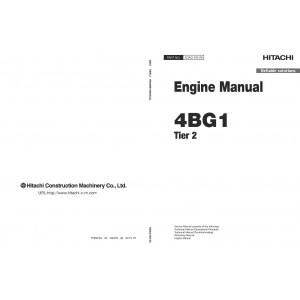 Cummins 4BG1 (Tier2) Diesel Engine set of Service Manuals