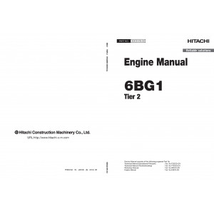 Cummins 6BG1 (Tier 2) Diesel Engine set of Service Manuals