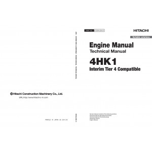 Cummins 4HK1 (Interim Tier 4 Compatible) Diesel Engine set of Service Manuals