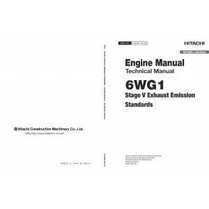 Cummins 6WG1 (Stage V Exhaust Emission Standards) Diesel Engine Technical Manual