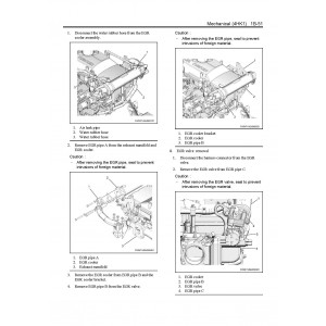 Cummins 4HK1 (GB3 Exhaust Emission Standarts) Diesel Engine set of Service Manuals