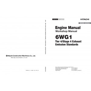 Cummins 6WG1 (Tier 4/Stage 4 Exhaust Emission Standards) Diesel Engine set of Service Manuals