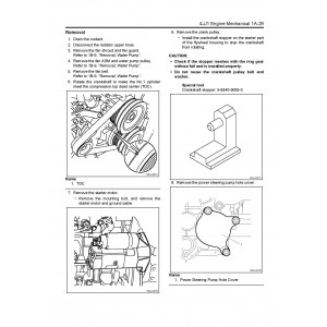 Cummins 4JJ1 (Common Rail Type) Diesel Engine set of Technical Manuals