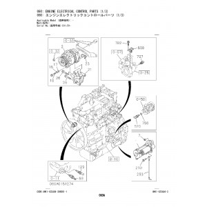 Hitachi Zaxis 170W-5B Wheel Excavator set of Parts Catalogs