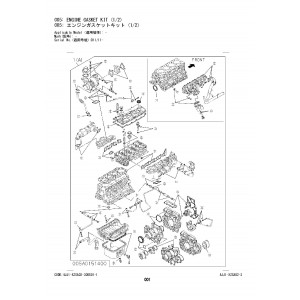 Hitachi Zaxis 140W-5B Wheel Excavator set of Parts Catalogs