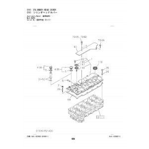 Hitachi Zaxis 140W-5B Wheel Excavator set of Parts Catalogs