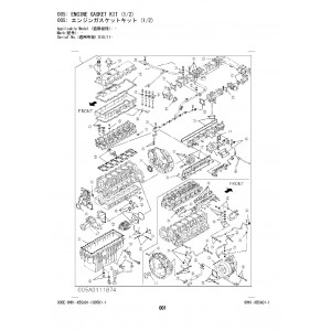 Hitachi Zaxis 350LC-7 and Zaxis 350LCN-7 Crawler Excavator set of Parts Catalogs