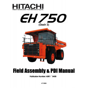 Hitachi EH750-3 Rigid Dump Truck set of Service Manuals