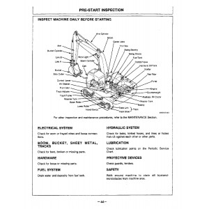 Hitachi EX200-5, EX230-5 and EX270-5 Crawler Excavator set of Service Manuals