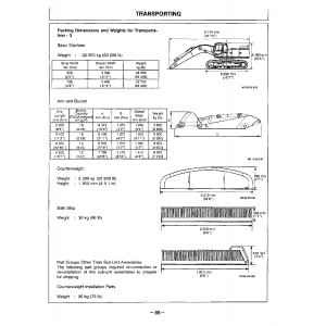 Hitachi EX400-5, EX400LC-5 and EX450LC-5 Crawler Excavator set of Service Manuals