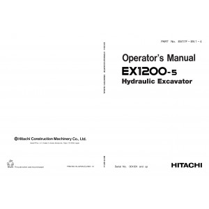 Hitachi EX1200-5 Hydraulic Excavator set of Service Manuals