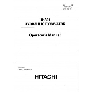 Hitachi UH801 Crawler Excavator set of Service Manuals