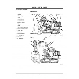 Hitachi EX3600-5 Crawler Excavator set of Service Manuals