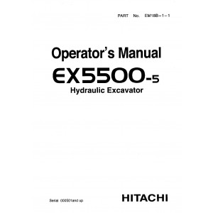 Hitachi EX5500-5 Hydraulic Excavator set of Service Manuals