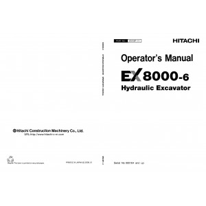 Hitachi EX8000-6 Hydraulic Excavator set of Service Manuals