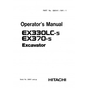 Hitachi EX330LC-5 and EX370-5 Crawler Excavator set of Service Manuals