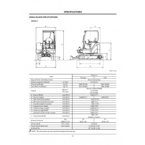 Hitachi Zaxis 35U-3, Zaxis 50U-3 and Zaxis 60USB-3 Hydraulic Angle Blade set of Service Manuals