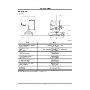 Hitachi Zaxis 70-3, Zaxis 70LC-3, Zaxis 70LCN-3, Zaxis 75US-3 and Zaxis 85US-3 Compact Excavator set of Service Manuals