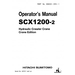 Hitachi-Sumitomo SCX1200-2 and SCX1500-2 Crawler Crane set of Service Manuals