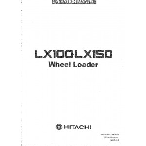 Hitachi LX150 Wheel Loader set of Service Manuals