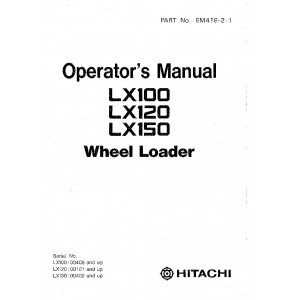 Hitachi LX150 Wheel Loader set of Service Manuals