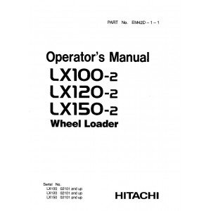 Hitachi LX120-2 Wheel Loader set of Service Manuals