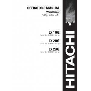 Hitachi LX210E Wheel Loader set of Service Manuals