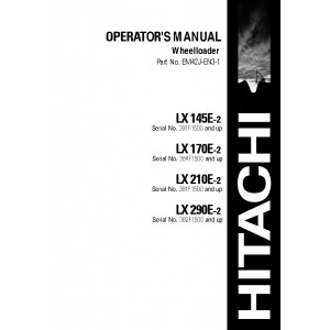 Hitachi LX145E-2 and LX170E-2 Wheel Loader set of Service Manuals