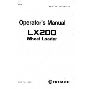 Hitachi LX200 Wheel Loader set of Service Manuals