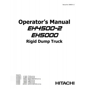 Hitachi EH4500-2 Rigid Dump Truck set of Service Manuals