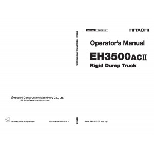 Hitachi EH3500AC-II Rigid Dump Truck set of Service Manuals