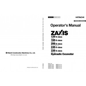 Hitachi Zaxis 350LC-5A Crawler Excavator set of Service Manuals