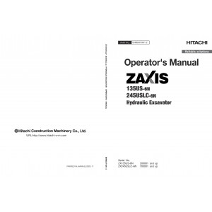 Hitachi Zaxis 245LC-6N Crawler Excavator set of Service Manuals