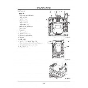 Hitachi Zaxis 75US-5A and Zaxis 85US-5A Compact Excavator set of Service Manuals