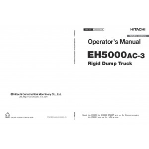 Hitachi EH5000AC-3 Rigid Dump Truck set of Service Manuals