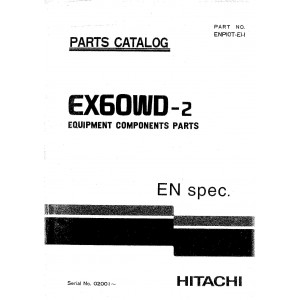 Hitachi EX60WD-2 Wheel Excavator set of Parts Catalogs