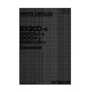 Hitachi EX200-5, EX200LC-5, EX200LC-5 and EX200LCH-5 Compact Excavator set of Parts Catalogs