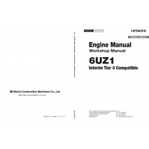 Hitachi Zaxis 490LCH-7 Crawler Excavator set of Service Manuals