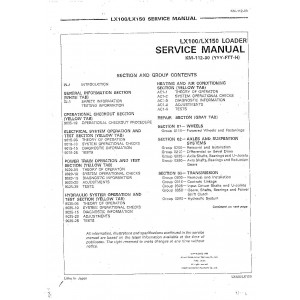 Hitachi LX100 Wheel Loader set of Service Manuals