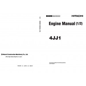 Hitachi Zaxis 145W-3 Wheel Excavator set of Service Manuals