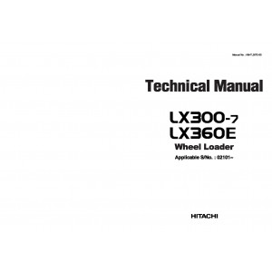 Hitachi LX300-7 Wheel Loader set of Service Manuals