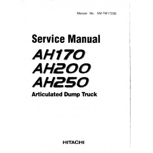 Hitachi AH170, AH200 and AH250 Articulated Dump Truck set of Service Manuals