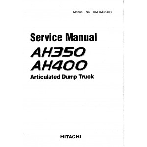 Hitachi AH350 and AH400 Articulated Dump Truck Service Manual