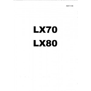 Hitachi LX70  set of Service Manuals