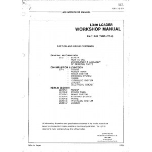 Hitachi LX-20 Wheel Loader set of Service Manuals