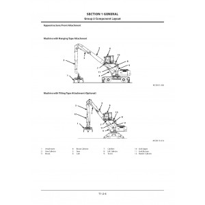 Hitachi Zaxis 360W-3 Wheeled Material Handler set of Service Manuals