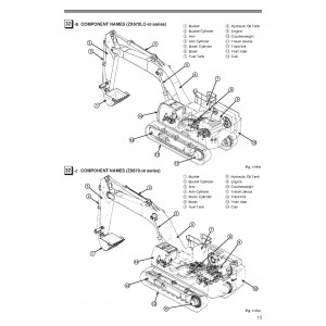 Hitachi Zaxis 470-5A, Zaxis 470LC-5A, Zaxis 490H-5A, Zaxis 490LCH-5A and Zaxis 530LCH-5A Crawler Excavator set of Service Manuals