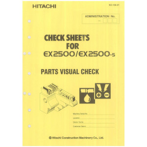 Hitachi EX2500-5 Crawler Excavator set of Service Manuals