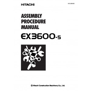 Hitachi EX3600-5 Crawler Excavator set of Service Manuals